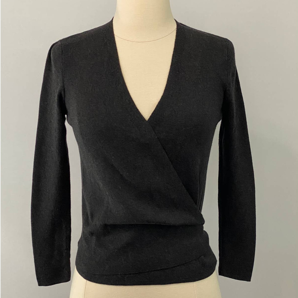 Nic + Zoe Convertible Wrap Cardigan Charcoal Grey